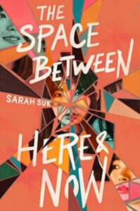 The background is orange. The illustration is on what looks like a shattered mirror. It has one face mostly in the center and then another off to the bottom right and another in the top left.