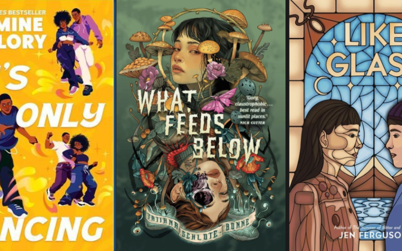 Book covers of It's Only Dancing, What Feeds Below, and Like Glass. Each have descriptions within the blog post on the individual images.