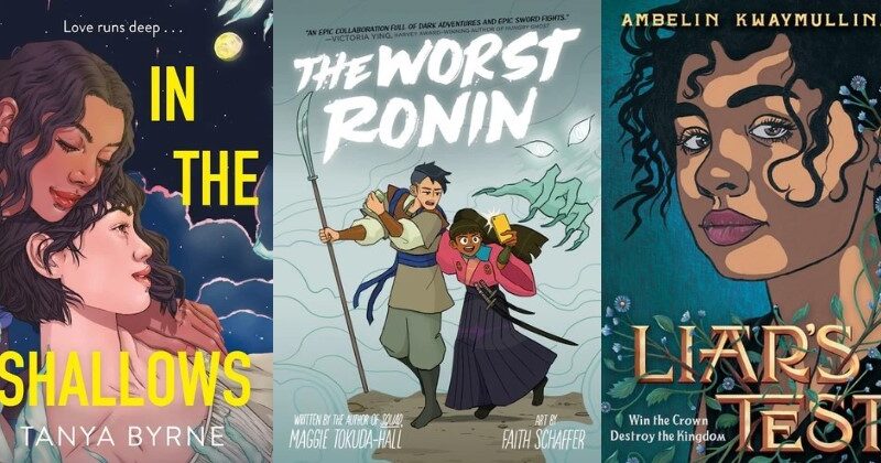 Collage of the covers In the Shallows, The Worst Ronin, and Liar's Test. All are described in more detail in the post.